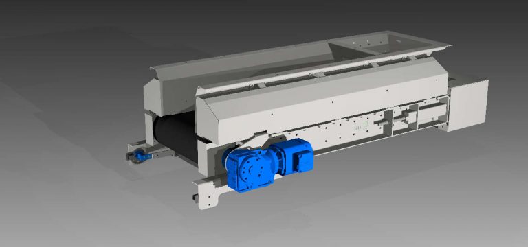 Dosierband ohne Abwurf mit SEW EURODRIVE Getriebe